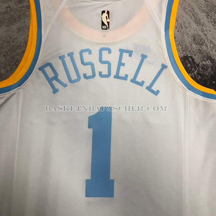 Maillot Los Angeles Lakers D'angelo Russell NO 1 Classic 2022-23 Blanc